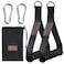 PANTIK Heavy Duty Exercise Handles Gym Cable Machine Attachments Durable D Rings Handles Resistance Bands Handles Stirrup Handle Fitness Grip Nylon Strap Solid ABS Cores with Carabiners Set of 2