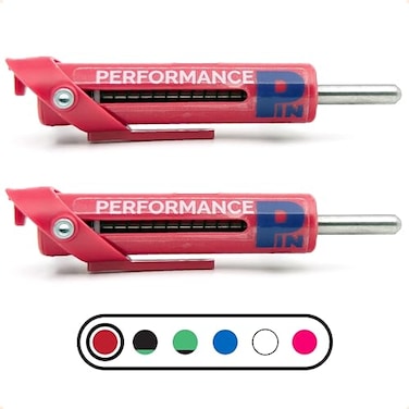 PERFORMANCE PIN The Original Drop Set Pins for Gym One More Rep with Weight Stack Pins Instant Transition to Lower Weights for More Reps Proudly Made in America 516 Pin Red