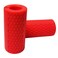 qibylift Pull Up Thick Bar Adapter Weight Grip Bar Fit for Standard Barbell Dumbbell Handle Grips Silicone Rubber Barbell Grips for Weight Lifting Cable Attachments Fitness Training Red