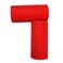qibylift Pull Up Thick Bar Adapter Weight Grip Bar Fit for Standard Barbell Dumbbell Handle Grips Silicone Rubber Barbell Grips for Weight Lifting Cable Attachments Fitness Training Red