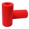 qibylift Pull Up Thick Bar Adapter Weight Grip Bar Fit for Standard Barbell Dumbbell Handle Grips Silicone Rubber Barbell Grips for Weight Lifting Cable Attachments Fitness Training Red