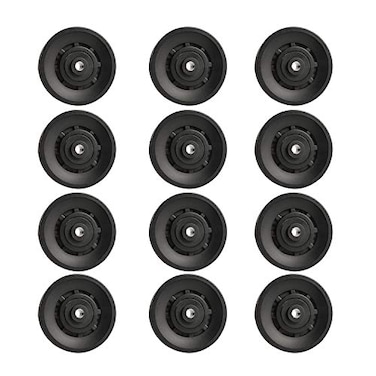 Topfinder 90mm Universal Bearing Pulley Wheel for Cable Machine Gym Equipment Part Garage Door 12 PCS