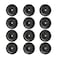 Topfinder 90mm Universal Bearing Pulley Wheel for Cable Machine Gym Equipment Part Garage Door 12 PCS