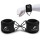 Trend Changer Wrist Cuffs Support Cable Attachments for Gym Machine Workout with Adjustable Wrist Straps Sturdy Buckle Neoprene Padding for Strength Training Lateral Raises Black Medium