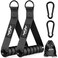 WALITO Exercise Handles Replacement Cable Machine Attachments for Home Gym Equipment Pulley System Pilates Resistance Bands Strength Trainer Heavy Duty Working Out Handles Black