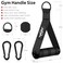 WALITO Exercise Handles Replacement Cable Machine Attachments for Home Gym Equipment Pulley System Pilates Resistance Bands Strength Trainer Heavy Duty Working Out Handles Black
