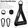 WALITO Exercise Handles Replacement Cable Machine Attachments for Home Gym Equipment Pulley System Pilates Resistance Bands Strength Trainer Heavy Duty Working Out Handles Black