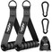 WALITO Exercise Handles Replacement Cable Machine Attachments for Home Gym Equipment Pulley System Pilates Resistance Bands Strength Trainer Heavy Duty Working Out Handles Black