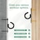 Xuoxeji 4 Pcs Resistance Bands Door Anchor Battle Rope Anchor Ceiling Hooks Heavy Duty Wall Mount Bracket for Strength Training Yoga Home Gym