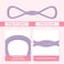 Adorila 2 Pack HighTension Figure 8 Resistance Bands with Handles 25LB 35LB Silicone Strength Training Bands for Arm Back or Chest