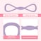 Adorila 2 Pack HighTension Figure 8 Resistance Bands with Handles 25LB 35LB Silicone Strength Training Bands for Arm Back or Chest