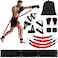 YORWHIN Boxing Resistance Bands Set for Boxing MMA Martial Arts Training Equipment 150lbs Exercise Bands with Cuffs Belt Workout Band for Resistance Training Enhance Explosive PowerSpeedAgility