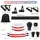 YORWHIN Boxing Resistance Bands Set for Boxing MMA Martial Arts Training Equipment 150lbs Exercise Bands with Cuffs Belt Workout Band for Resistance Training Enhance Explosive PowerSpeedAgility