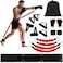 YORWHIN Boxing Resistance Bands Set for Boxing MMA Martial Arts Training Equipment 150lbs Exercise Bands with Cuffs Belt Workout Band for Resistance Training Enhance Explosive PowerSpeedAgility