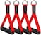 Coolrunner 2 Pair Resistance Band Handles Grips Fitness Strap Wide Design Heavy Duty Cable Handles with Solid ABS Cores Heavy Gauge Welded DRings 4Piece Set