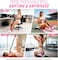 QINWEIKOO Exercise Resistance Bands with Handles Home Strength Training Physical Therapy Workout Bands Includes Door Anchor and Storage BagPinkPurpleGray