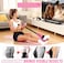 QINWEIKOO Exercise Resistance Bands with Handles Home Strength Training Physical Therapy Workout Bands Includes Door Anchor and Storage BagPinkPurpleGray