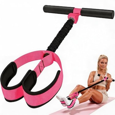 QINWEIKOO Exercise Resistance Bands with Handles Home Strength Training Physical Therapy Workout Bands Includes Door Anchor and Storage BagPinkPurpleGray