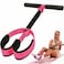 QINWEIKOO Exercise Resistance Bands with Handles Home Strength Training Physical Therapy Workout Bands Includes Door Anchor and Storage BagPinkPurpleGray