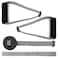 Hshbxd Resistance Band Handles Accessories Kit for Elastic Bands Tubes Modern Silver and Black Nylon Exercise Strap Accessories