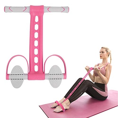 AIKOTOO Pedal Ankle Puller Resistance Bands Elastic Pull Rope Fitness Situp Exercise at Home Gym Yoga Workout Equipment Multifunction Pedal Arm Leg Trainer Slimming Bodybuilding Abdominal Training