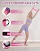 Mexlyca Resistance Bands Set Resistance Band and Adjustable Ankle Exercise Bands with Cuffs Great Equipment for Training Working Out YogaHome Gym with Training Guidance Carry BagSet of 8 Pink