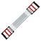 uxcell Chest Arm Expander Adjustable Exercise Springs Resistance Bands for Men Home Fitness Equipment with 5 Metal Spring for Home Gym Muscle Training Exerciser 1 PCS Red Black