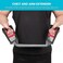 uxcell Chest Arm Expander Adjustable Exercise Springs Resistance Bands for Men Home Fitness Equipment with 5 Metal Spring for Home Gym Muscle Training Exerciser 1 PCS Red Black