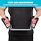 uxcell Chest Arm Expander Adjustable Exercise Springs Resistance Bands for Men Home Fitness Equipment with 5 Metal Spring for Home Gym Muscle Training Exerciser 1 PCS Red Black