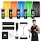 AGM Resistance Bands Set 12pcs Workout Bands with Handles Door Anchor Ankle Straps and Carry Bag Exercise Bands for Shape Body and Home Workouts