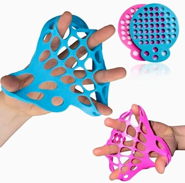 FINGOFLEX Finger Stretcher Hand Therapy Equipment 2Pack Finger Extension Exerciser for Grip Strength and Physical Therapy Hand Exercise Web with Various Resistance Levels