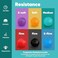 HiKeep Stress Balls for Adults 6 Pack Stress Ball Hand Strengthening Devices Hand Exercisers for Strength Exercise Squeeze Squishy Wrist Ball Physical Therapy Exerciser Grip Strength Trainer
