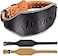 Jaffick Genuine Leather Weight Lifting Belt for Men Gym Weight Belt Lumbar Back Support Powerlifting Weightlifting Heavy Duty Workout Training Strength Training Equipment