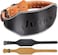 Jaffick Genuine Leather Weight Lifting Belt for Men Gym Weight Belt Lumbar Back Support Powerlifting Weightlifting Heavy Duty Workout Training Strength Training Equipment