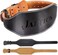 Jaffick Genuine Leather Weight Lifting Belt for Men Gym Weight Belt Lumbar Back Support Powerlifting Weightlifting Heavy Duty Workout Training Strength Training Equipment