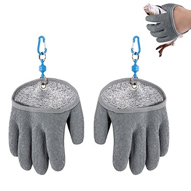 ARCLIBER Fishing Glove for Men with Magnet Release Puncture Resistant Fish Glove for Handling Catching Cleaning AntiSlip Textured Grip Palm