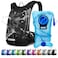 Mothybot Insulated Hydration Backpack Pack with 3L BPA Free Leak Proof Water Bladder Large Storage Lightweight Hiking Daypack with Waist Pouches Cooler Layer for Running Biking Camping Festival