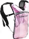 SoJourner Bags SOJOURNER Hydration Pack Backpack 2L Water Bladder Included for Festivals Raves Hiking Biking Climbing Running and More Holographic Pale Pink