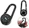 BUBUCAM 3 in 1 Multifunctional Compass Thermometer Hiking Tactical Carabiner Keychain for Camping HikingTravel