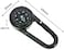 BUBUCAM 3 in 1 Multifunctional Compass Thermometer Hiking Tactical Carabiner Keychain for Camping HikingTravel