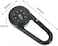 BUBUCAM 3 in 1 Multifunctional Compass Thermometer Hiking Tactical Carabiner Keychain for Camping HikingTravel
