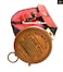 NauticalMart Engraved Brass Compass with Leather Case Nautical Gift for Our Son from Dad and Mom Anniversary Birthday