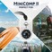 Sun Company MiniComp II Mini Orienteering Compass With Rotating Bezel EasytoRead Zipperpull Compass for Jacket Parka or Pack