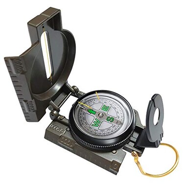VANVENE Multifunctional Military Compass Amy Green Waterproof and Shakeproof Compass for Outdoor Camping Hiking Military Usage Gifts