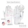 Amy Sport Womens Golf Gloves Left Hand Right with Ball Marker Value 2 Pack All Weather Grip Rain Soft Leather Pink Size Small Medium Large XL 2 PackWorn on Left Hand Small