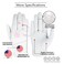 Amy Sport Womens Golf Gloves Left Hand Right with Ball Marker Value 2 Pack All Weather Grip Rain Soft Leather Pink Size Small Medium Large XL 2 PackWorn on Left Hand Small