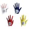 FINGER TEN Junior Kids Dura Feel White Blue Red Yellow Golf Gloves Extra Value 2 Pack Small White Left