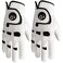 FINGER TEN Mens Golf Gloves Left Hand Right with Ball Marker 2 Pack Weathersof Grip Soft Comfortable Fit Size Small Medium ML Large XL Medium Worn on Right Hand