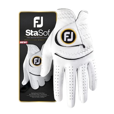 FootJoy Mens StaSof Golf Glove White Large Worn on Right Hand