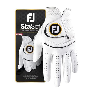 FootJoy Mens StaSof Golf Glove White Small Worn on Right Hand